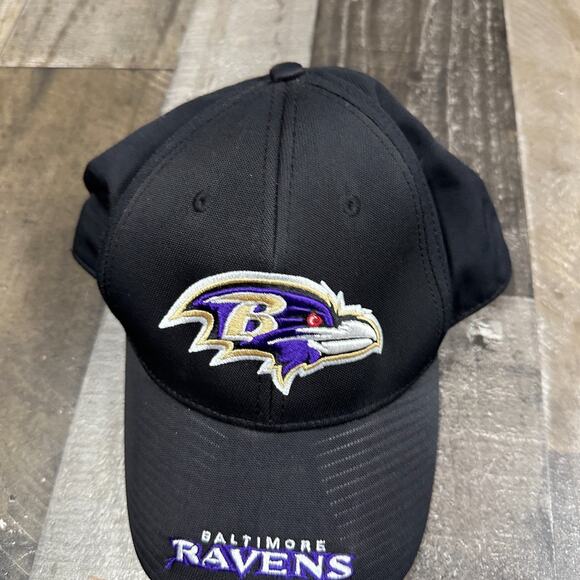 NFL Team Apparel Baltimore Ravens Cap Hat One Size Black - Picture 8 of 9